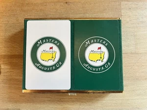 Carte da gioco The Masters Augusta Georgia Golf (set di 2 mazzi) logo ufficiale verde - Foto 1 di 4