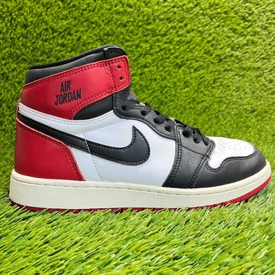 Nike Air Jordan 1 Retro High Boys Size 6.5Y White Black Athletic Shoes Sneakers - Image 1 of 4