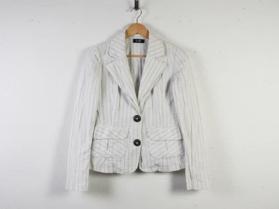 Blazer a Rayas Y2K D&G De Colección Para Mujer L Estrás Diseñador Glam Baddie Lujo Foto 1 de 4