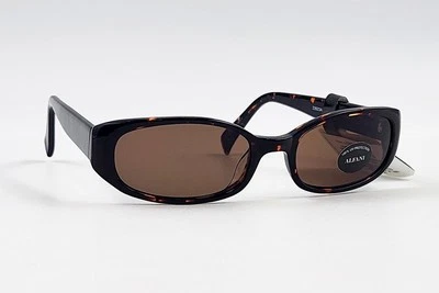 Очки солнцезащитные Macy's Alfani черепаховые коричневые 100% защита от ультрафиолета 90-е - Изображение 1 из 4