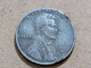 1943-S Steel Lincoln Wheat Cent - Circulated Uncertified  - Picture 1 of 2