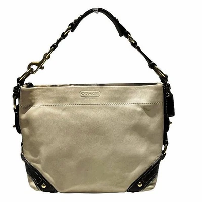 Coach Carly 10615 Handbag One Shoulder Bag Brown Beige Leather From Japan - Image 1 of 4