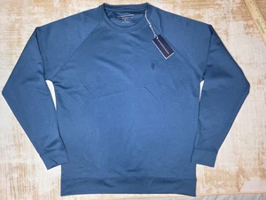 Holderness & Bourne Sweatshirt Mens Medium Heathered Marine The Betts Golf NWT - Picture 1 of 12