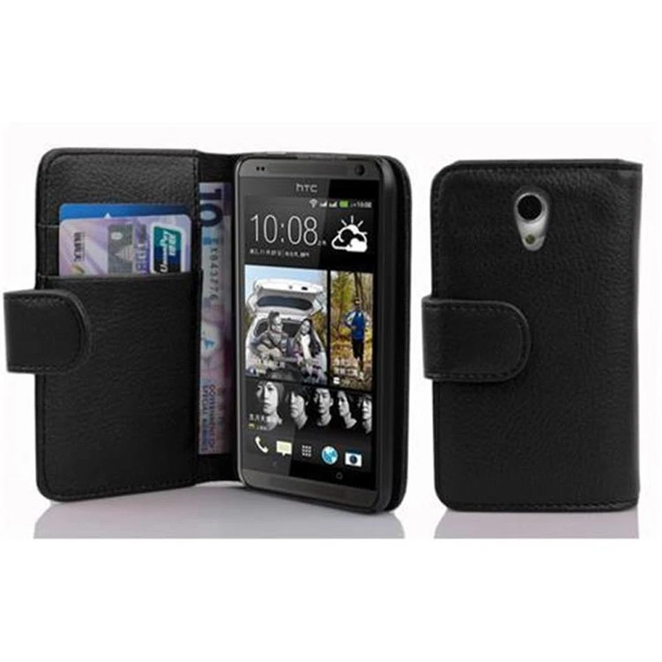 Custodia per HTC Desire 700 Portafoglio Ecopelle Magnetica Libro Cover - Immagine 1 di 1