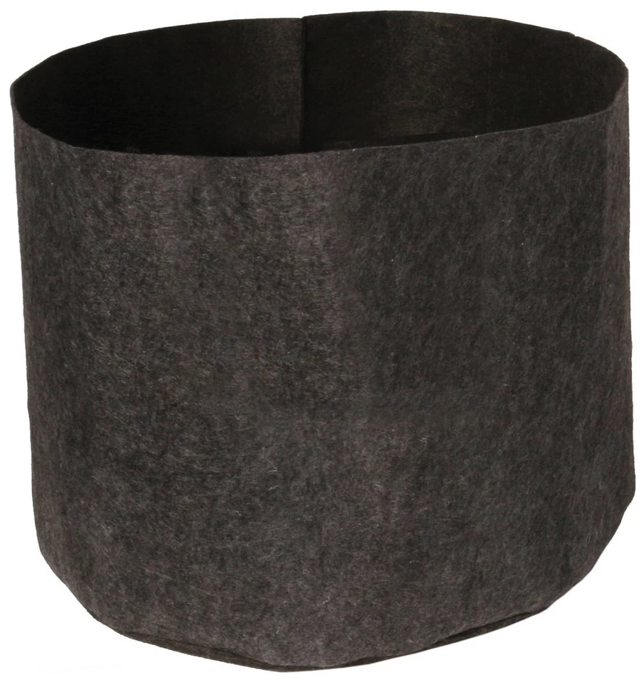 Hydrofarm HGDB10 Gray Dirt Pot Flexible Portable Planter with Handles 10 ga. - Image 1 of 1