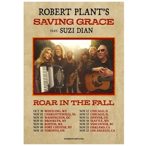 Robert Plant Saving Grace November 2025 Roar In The Fall Poster - Bild 1 von 3
