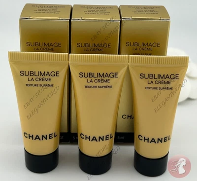 3 X Chanel SUBLIMAGE LA CREME Ultimate Cream TEXTURE SUPREME 5ml / 0.17 oz - Image 1 of 2