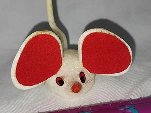Mica Christmas Mouse 1960s styrofoam likely made Japan - Picture 1 of 10