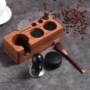 Espresso Tamping Station(6pcs)58MM Walnut wood,Espresso Coffee Anti-pressure ... - Picture 1 of 7
