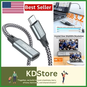 Ultra-Speed USB-C Extension Cable – 10Gbps, 100W Fast Charging & 4K Output - Picture 1 of 8