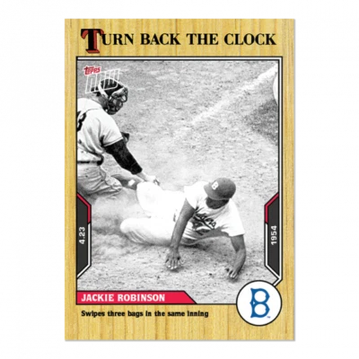 Presale 2021 Topps NOW Turn Back the Clock Jackie Robinson #23 ~Dodgers ~ PR 650 - Image 1 of 2