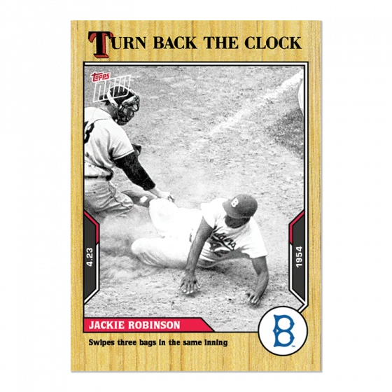 Presale 2021 Topps NOW Turn Back the Clock Jackie Robinson #23 ~Dodgers ~ PR 650 - Image 1 of 2