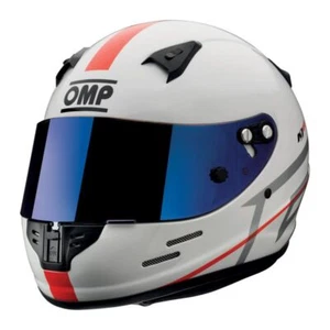 OMP KJ-8 EVO Kart Helmet CMR Approved KJ8 Blue Iridium Visor Included - Picture 1 of 4