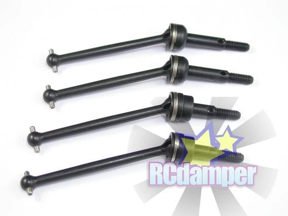 HARD STEEL FRONT & REAR SWING SHAFT CVD 4PCS FOR HPI NITRO RS4 2 II RACER - Image 1 of 1