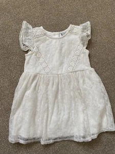 Tu Kinder Mädchen Brautjungfer/Blumengirl Kleid 12-18 Monate - Bild 1 von 4