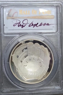 2014 PCGS PR70DCAM $1 Silver Rod Carew Baseball Hall of Fame Coin. HOF - Image 1 of 2