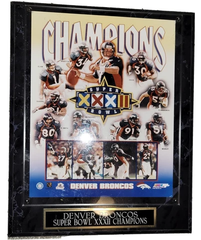 Denver Broncos Super Bowl XXXII Champions Plaque Cover