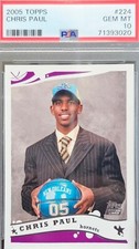 Chris Paul Golden State Warriors 2005 Topps Rookie Card PSA GEM MINT 10