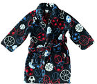 Charokee Robe Black Red Blue White Sports Ball Pattern Size Boys Youth Small
