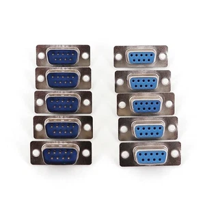 5Pairs DB9 Male and Female RS232 9Pin Wire Solder DIY Serial Port Plug Connector - Picture 1 of 5