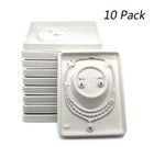 10pc  Earrings Necklace Showcase Gray Velvet Plastic Jewelry Display Tray Holder
