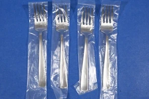 4 x Gense Facette Stainless Sandwich Forks 5 5/8" NOS - Picture 1 of 4