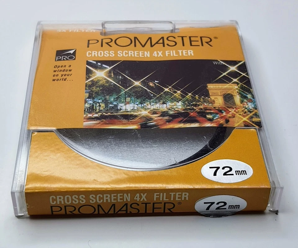 Pro 72mm CS 4x Cross Screen Star Effect Glass Lens Filter Japan 72 mm P-72CS-GB - Image 1 of 4
