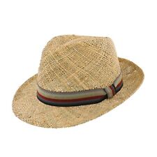 Failsworth Cuba Seagrass Summer Straw Wide Brim Trilby Hat
