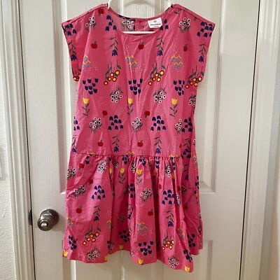 Hanna Andersson Pink Tulip Floral Apple Dress Girls Size 150 US 12 NWT - Image 1 of 4