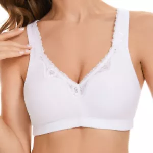 Lady Bras Soft Intimate Non-padded Brassiere Sport Style Bra Tank Tops Underwear - Picture 1 of 15
