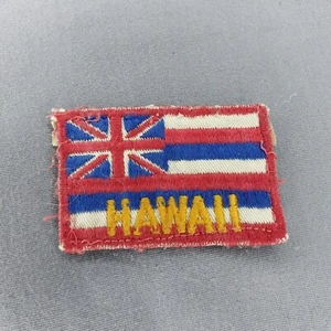 Parche envejecido Union Jack bandera del estado de Hawaii 2,5"x 1 3/4" - Imagen 1 de 2