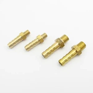 Pipe Fitting Coupler Connector Adapters Hose Barb M3 M4 M5 M6 M8 M10 Male Thread - Picture 1 of 3