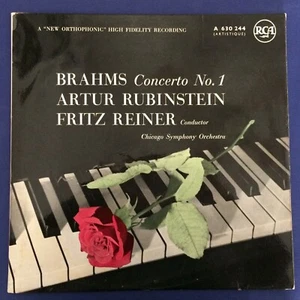 KLASSISCHE LP - Brahms - KONZERT - Artur Rubinstien - RCA Frankreich 1954 Original 12"" - Bild 1 von 4