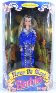 NIB BARBIE DOLL 1998 REYNA MORA FLORES DE MAYO SANTA CRUZAN FESTIVAL  - Picture 1 of 2