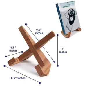 Cookbook Stand Handmade Wooden Cookbook Recipe Book Holder For Display Stand _in - Picture 1 of 16