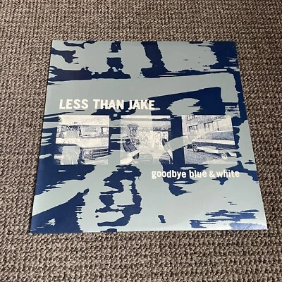 Less Than Jake - Goodbye Blue & White Vinyl Record WHITE 2003 - Image 1 of 4