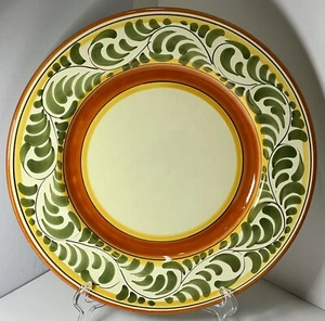 Pier 1 Umbrina Dinner Plate 11-1/2” Hand Painted Italy Excellent Used Condition - Picture 1 of 3