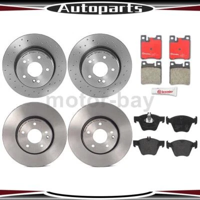 Передние задние тормозные колодки и роторы для Mercedes-Benz CLK320 1999 1998 Brembo - Изображение 1 из 4