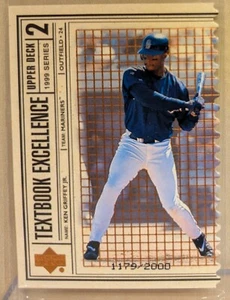 1999 Upper Deck TEXTBOOK EXCELLENCE DOUBLE #27 Ken Griffey Jr HOF RARE /2000 - Picture 1 of 2