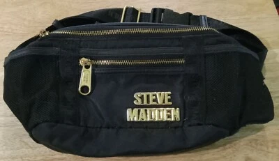 Steve Madden Black Fanny Pack Cross Body Waist Bag - Image 1 of 4