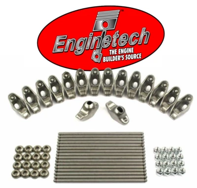 Rocker Arms & Pushrods for 1955-1986 Chevrolet SBC 400 350 327 307 305 302 283 - Image 1 of 2
