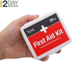 Mini 20-Piece First-Aid Kit for Travel Survival Camping Backpack Pocket Compact - Picture 1 of 5