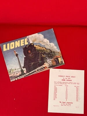 CATÁLOGO DE CONSUMO ORIGINAL LIONEL 1947 CON HOJA DE PRECIO DE LISTA 08/1947 - BONITO Foto 1 de 4