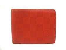  Authentic Louis Vuitton Damier Infini Multiple M63162 Bifold Wallet Men's