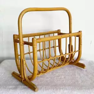Estante para cargador de ratán de bambú elegante - Imagen 1 de 10