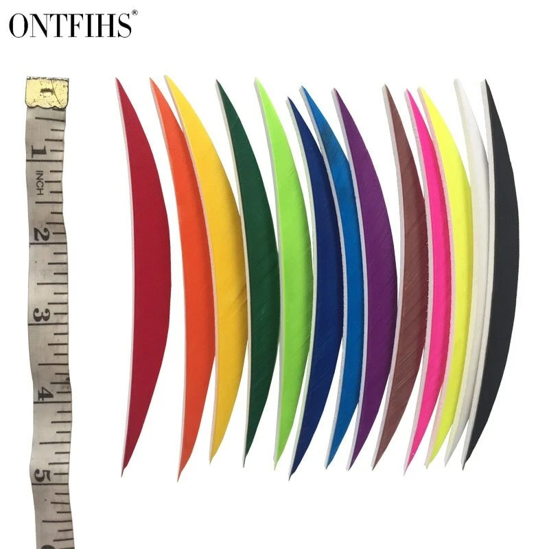 50pcs 5" Banana Archery Fletches Arrow Feathers Fletching Arrow Accessories - Image 1 of 4