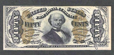 FRACTIONAL 50 CENTS ~ SPINNER TYPE II ~ FR 1342 ~ CHOICE CRISP UNCIRCULATED - Image 1 of 2