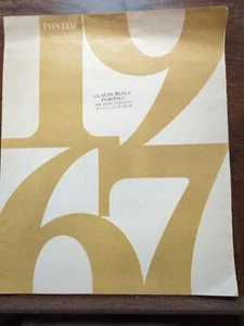 VINTAGE AUTOMOTIVE BROCHURE Pontiac Catalina Ventura Bonneville Brougham - Picture 1 of 4