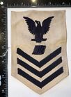 WWII 1943 DATE USN Navy Petty Officer 1st Class Printer Rate White Patch