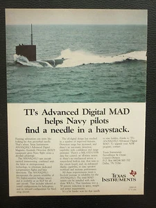 8/1986 PUB TEXAS INSTRUMENTE ELEKTRONIK U-BOOT MAGNETISCHE ANOMALIE ERKENNUNG ANZEIGE - Bild 1 von 1